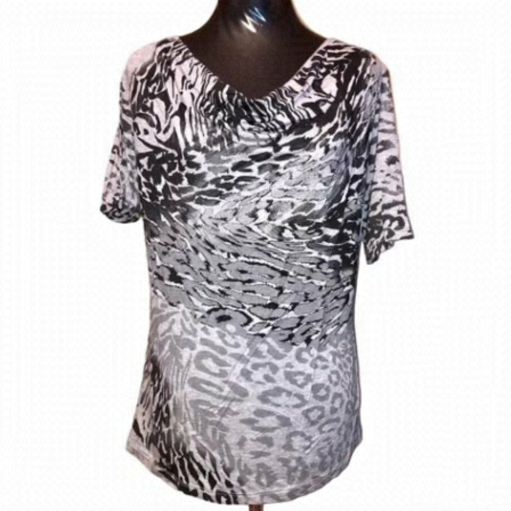 Y2K Statement Vanilla Sugar Animal Print Tee Chic Trendy Bold & Wild
